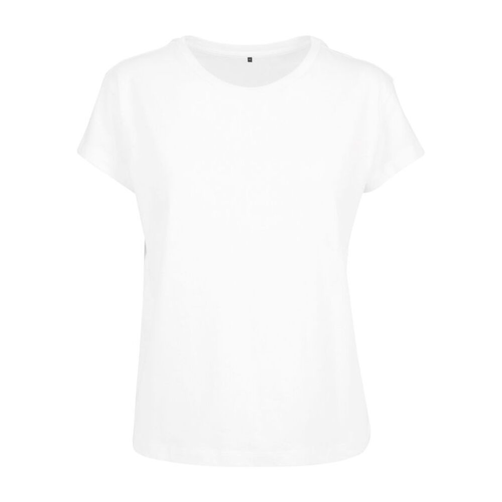 Build Your Brand Womens/Ladies Box T-Shirt / White